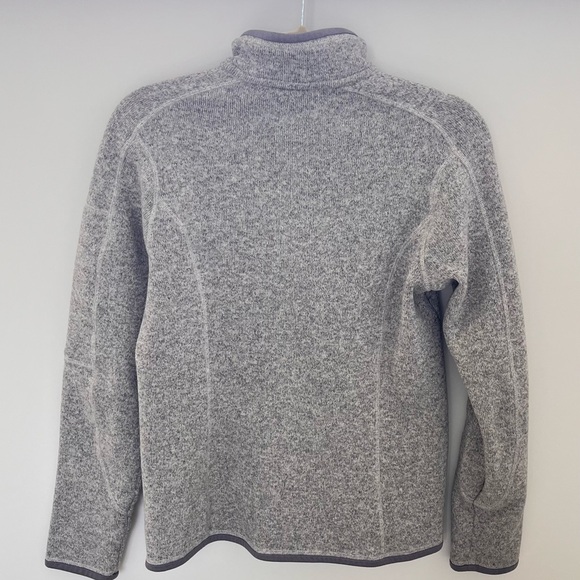Patagonia Women's Better Sweater Quarter Zip Fleece Light Gray Zip-Up Jacket M - Picture 5 of 5